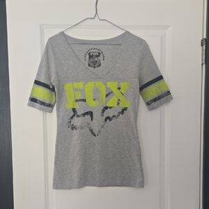 FOX V-Neck Fitted T-Shirt